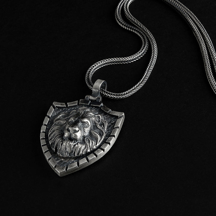 Men’s Necklace Shield Pendant