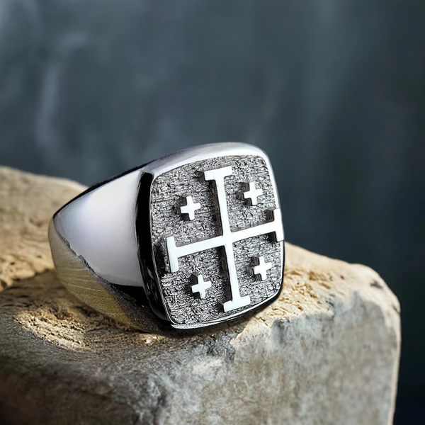 Men's Jerusalem Cross Ring