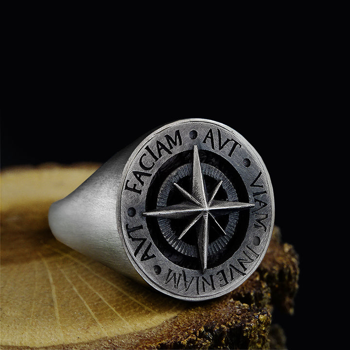 Men's Vintage Motivational Ring | Motivational Ring | Memento Mori