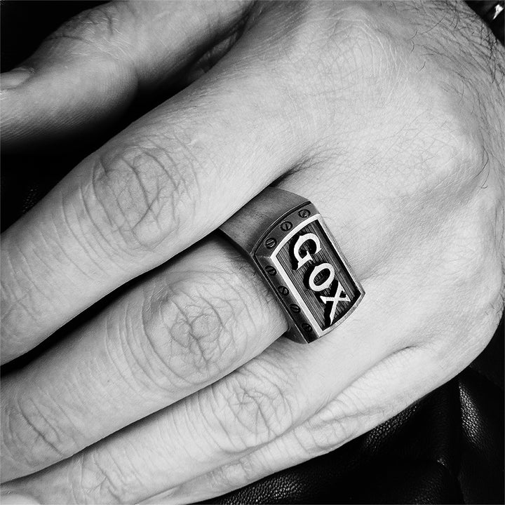 Men's Initial Ring